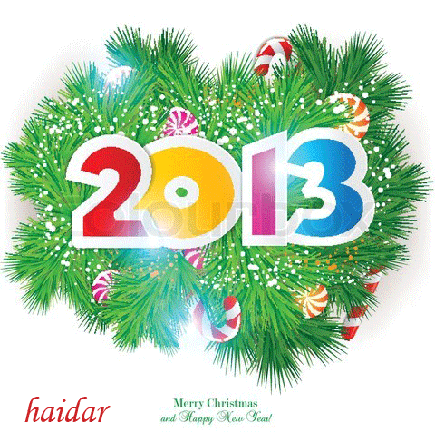 Feliz navidad y feliz año nuevo 2013.